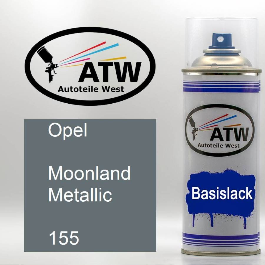 Opel, Moonland Metallic, 155: 400ml Sprühdose, von ATW Autoteile West.